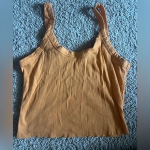 orange cropped tank